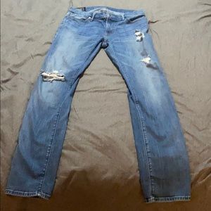 Abercrombie ripped jeans